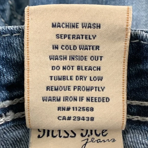 Miss Me Peace Sign #JP5356B Boot Jean - Picture 15 of 15